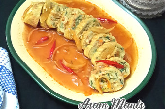 Resep Asam Manis Dadar Gulung Praktis