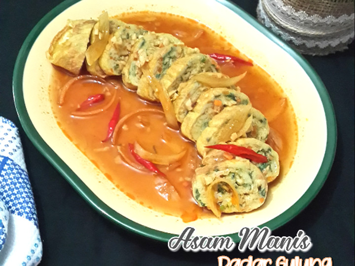 Resep Asam Manis Dadar Gulung Praktis