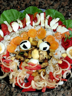 Una foto de Ensalada de primavera con tofu