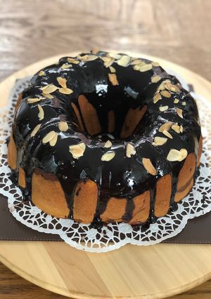 Foto resep Marmer Cake coklat topping