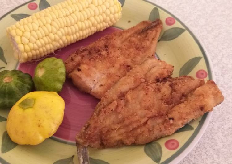 Fried fish without eggs