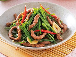 水蓮牛肉絲