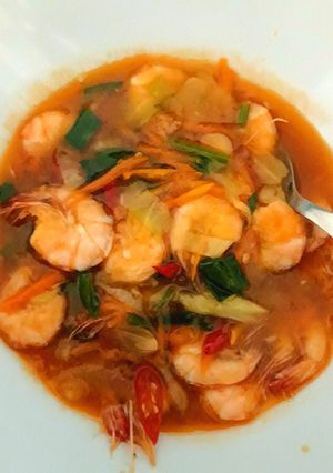 Foto resep Udang Wortel Asam Manis