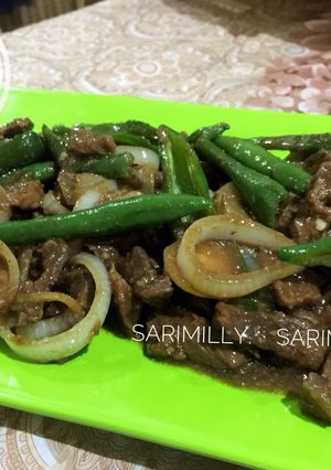 Foto resep Daging Cah Cabe Hijau
