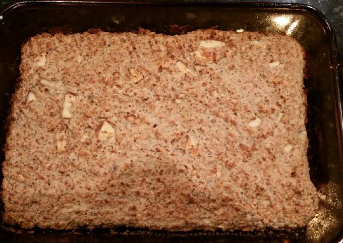 Apple oatmeal bar