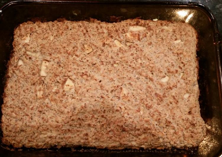 Steps to Make Quick Apple oatmeal bar