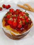 Strawberry Basque Burnt Cheesecake versi ekonomis