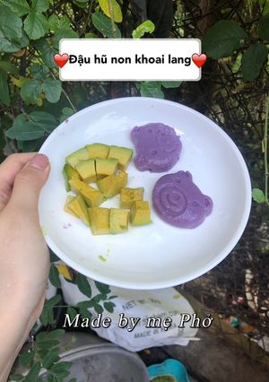 Hình của món Đậu hũ non khoai lang.