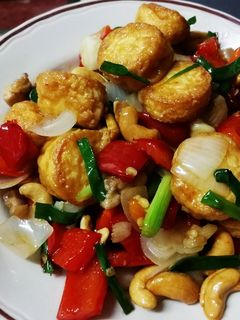 รูปของ เต้าหู้ไข่ผัดเม็ดมะม่วงหิมพานต์