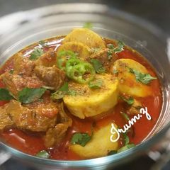 A picture of 🥘Arvi Gosht🥘(taro or Colocasia lamb curry).