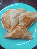 Pasteles de manzana en sanguchera
