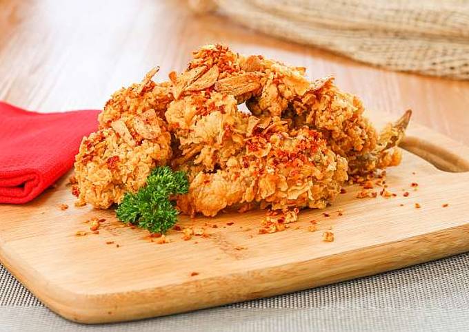 Resep Ayam Crispy Cabe Garam