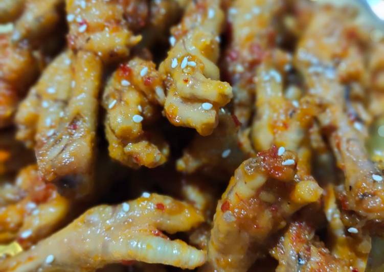 Resep Ceker manis tidak terlalu pedas | Rahasia Membuat Ceker manis tidak terlalu pedas yang Lezat