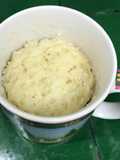 Mug cake de vainilla