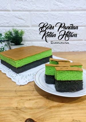 Foto resep Bolu Pandan Ketan Hitam