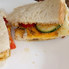 A picture of White bread #snack.