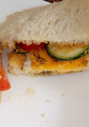 A picture of White bread #snack.