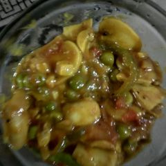 A picture of Masala Matar Mushroom.