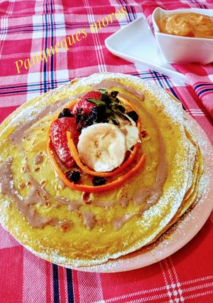Una foto de Panqueques moros- pancake moro
