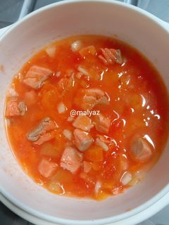 Foto resep MPASI 1y+ Sup Salmon Tomat