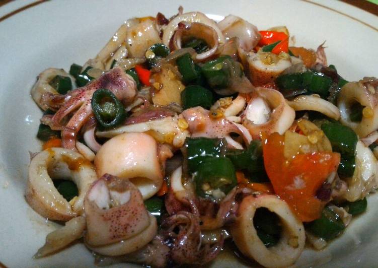 Resep Tumis Cumi Asin Lombok Ijo Yang Lezat