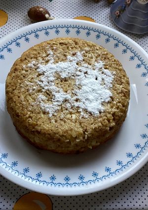 Una foto de Budín de manzana y avena
