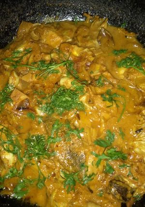 A picture of Kathal Masala Sabzi.