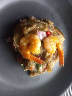 চিংড়ির বেগুন ভর্তা (chingri begun bharta recipe in Bengali) রেসিপির প্রধান ছবি