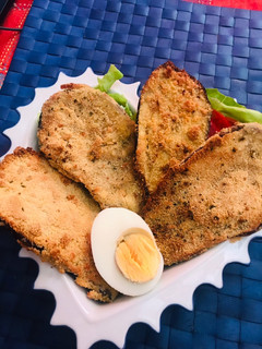 Una foto de Milanesas de berenjenas diferentes 🍆♥️