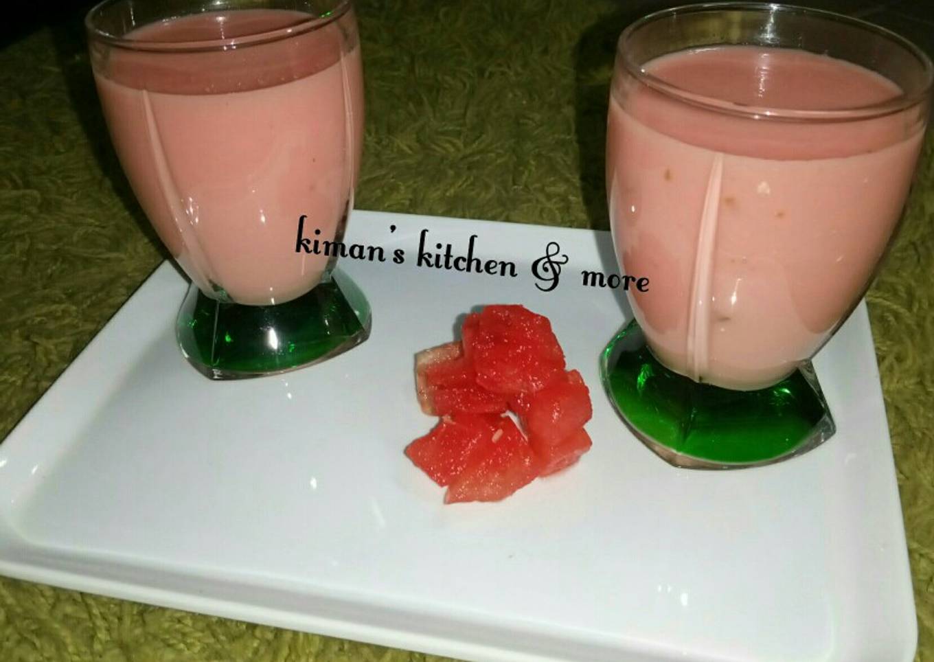 Steps to Prepare Super Quick Homemade Watermelon smoothie