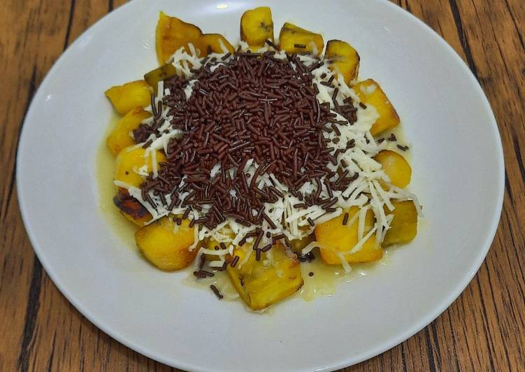 Resep 19. Banana Chocolate Cheese #BandungArisanRecook4_MommyIyell, Sempurna