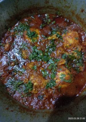 A picture of Egg drop curry.