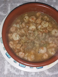 Una foto de Gambas al ajillo