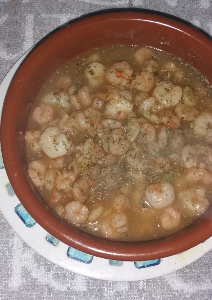 Una foto de Gambas al ajillo