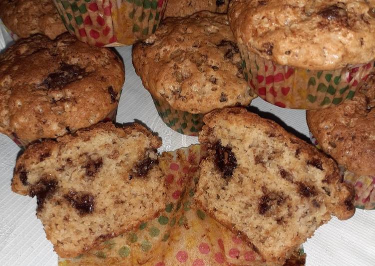 Easiest Way to Banana chocolate Muffins