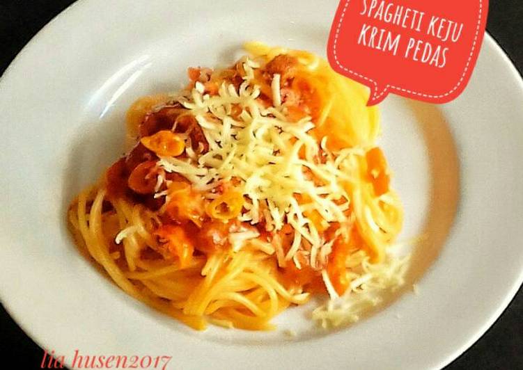 Resep Spaghetti keju krim pedas😘 oleh ApriLia Husen Resep Spaghetti keju krim pedas😘 oleh ApriLia Husen