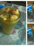 Kachcha Aam Panna with moong daal pakodi#summers