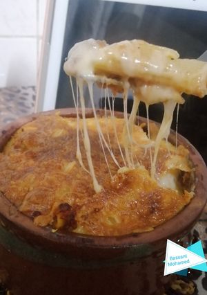 صورة لوصفة طاجن مكرونه باللحمه المفروم