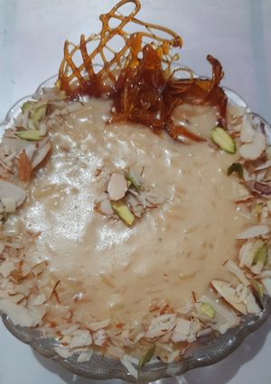 કસ્ટર્ડ કેરેમલ ખીર (custrd caramel kheer recipe in gujarati) રેસીપી મુખ્ય ફોટો
