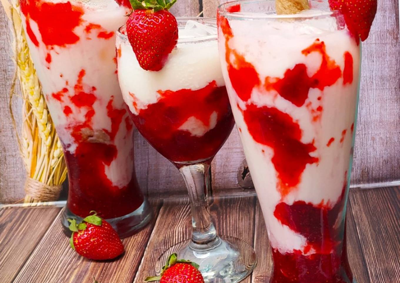 Resep Korean Strawberry Milk 🍓🍓🍓, Sempurna