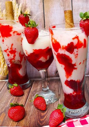 Foto resep Korean Strawberry Milk 🍓🍓🍓