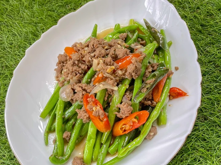 Cara Sederhana Membuat Resep  Oseng Buncis Daging Cincang yang Lezat Sekali, Lezat