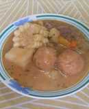 Caldo de Bolitas Tinguiadas