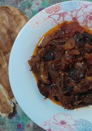 عکسی از دستور خوراک بادمجان