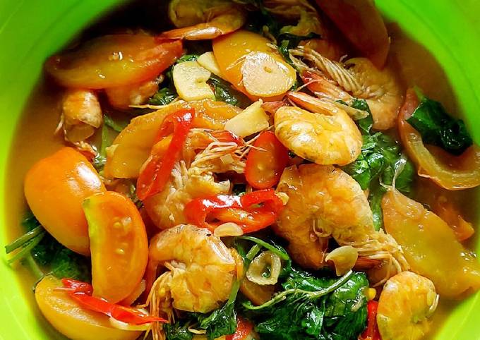 Bagaimana Membuat Oseng kangkung dan udang, Lezat