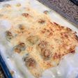 Malfattis de espinaca y ricotta con salsa blanca