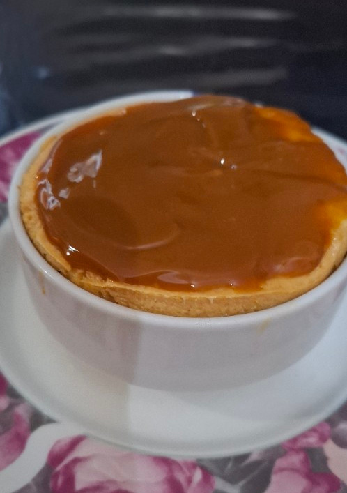 Una foto de Cheescake de dulce de leche light