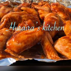 Sticky chicken wings A picture of Sticky chicken wings.