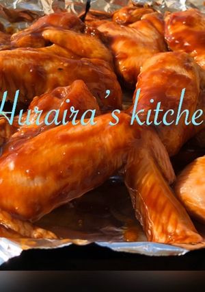 A picture of Sticky chicken wings.