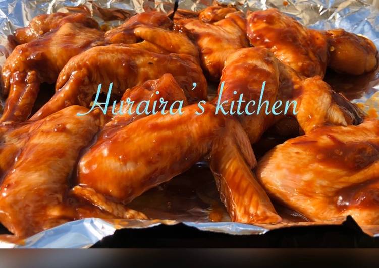 Easiest Way to Prepare Super Quick Homemade Sticky chicken wings